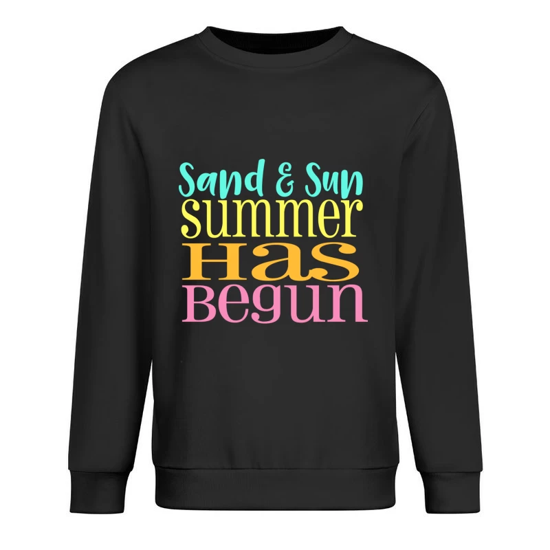 Début de l'été avec sable et soleil Homme Sweat-shirt à enfiler
