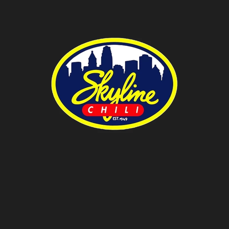 Skyline Chili Restaurant Brand Logo with Cincinnati Cityscape Male Tank Top