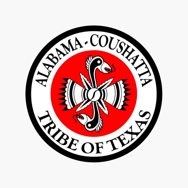 Alabama-Coushatta Tribe of Texas Official Seal Logo Cotton Tote Bag