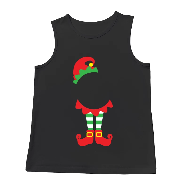 Déguisement d'elfe de Noël coloré Homme Débardeur