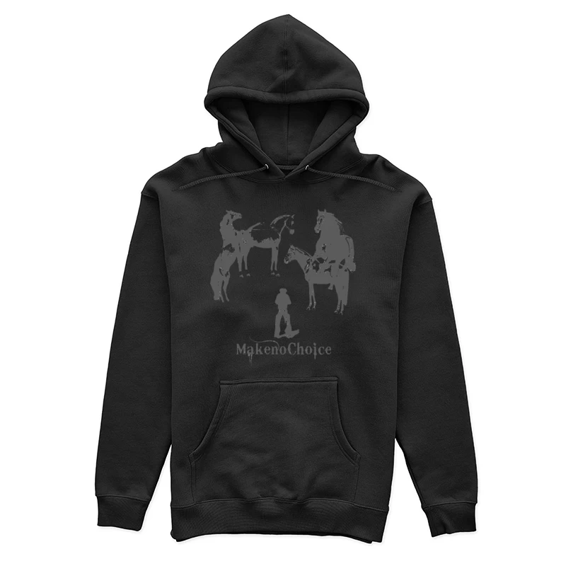 Mensch und Pferd Komposition Damen Pullover Hoodie