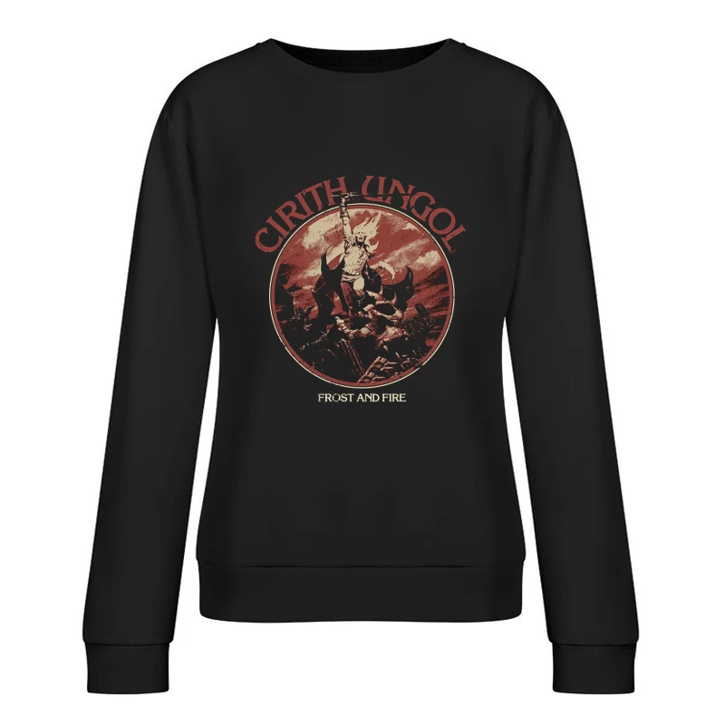 Cirith Ungol Frost and Fire Female Pullover Sweatshirt