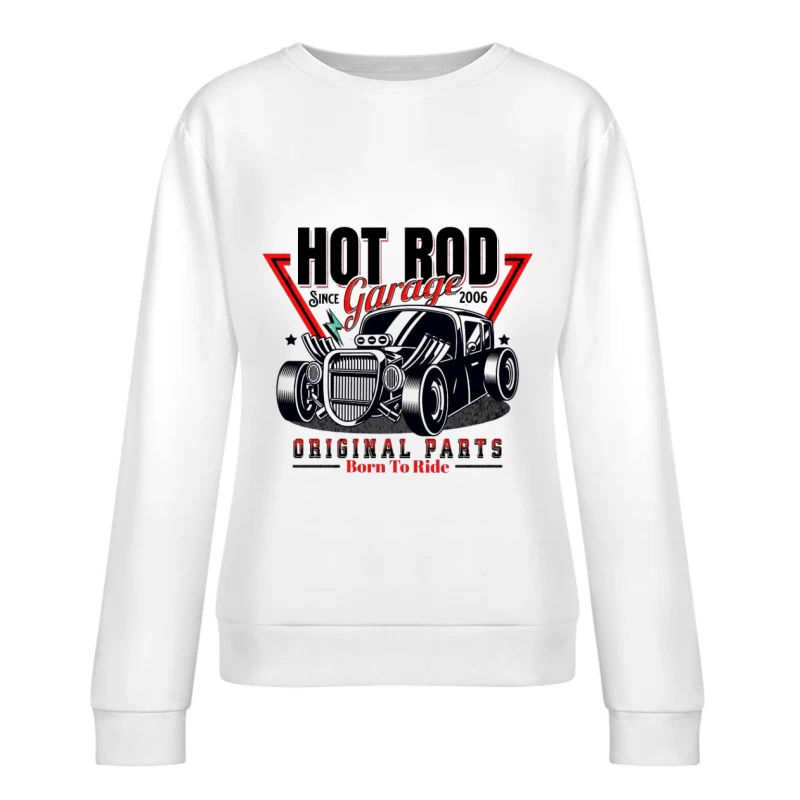 Hot Rod Garage Design mit Originalteilen Damen Pullover Sweatshirt