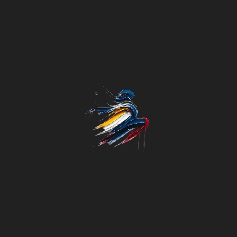 Abstract Colorful Silhouette in Motion Bucket Hat