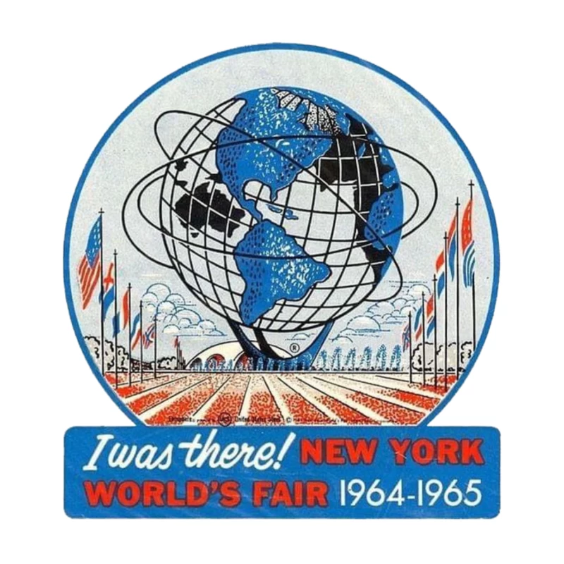 New York Fair 1964 Throw Pillow