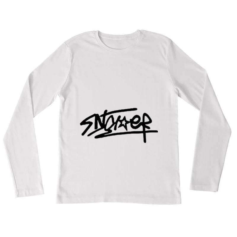 Graffiti-Kunst-Logo mit Sternmotiv Damen Langarm T-Shirt