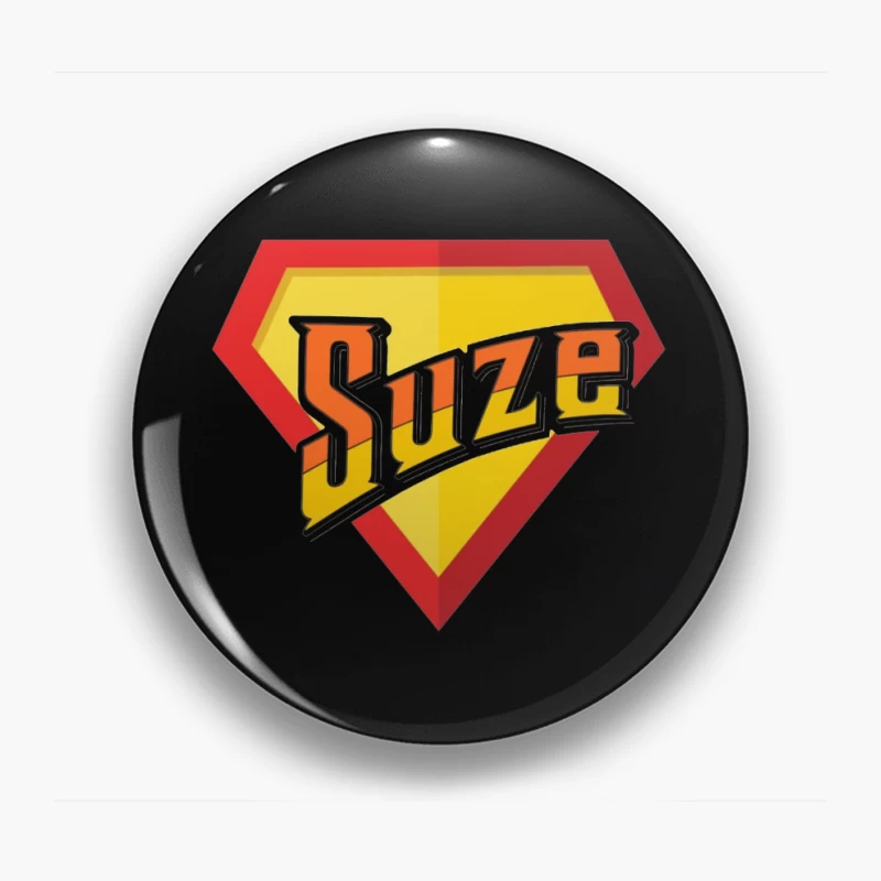 Suze Drink Logo in Superman Shield Style Pin