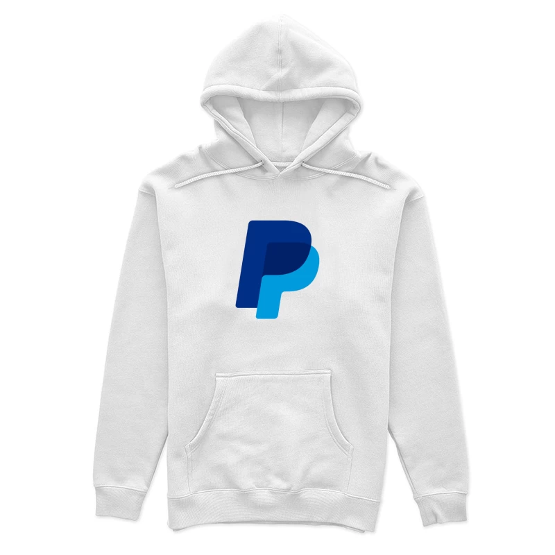 PayPal Double P Logo Design in Blue Shades Female Pullover Hoodie