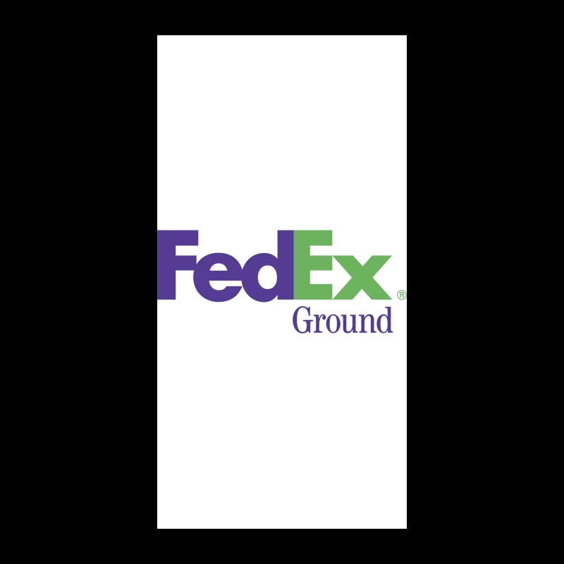 FedEx Ground Corporate Logo - Purple and Green Shipping Company Design iPhone Case