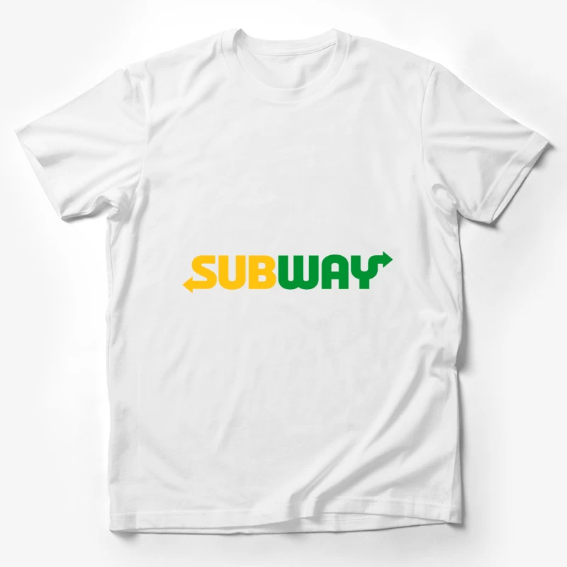 Subway Restaurant Logo Design Male T-Shirt