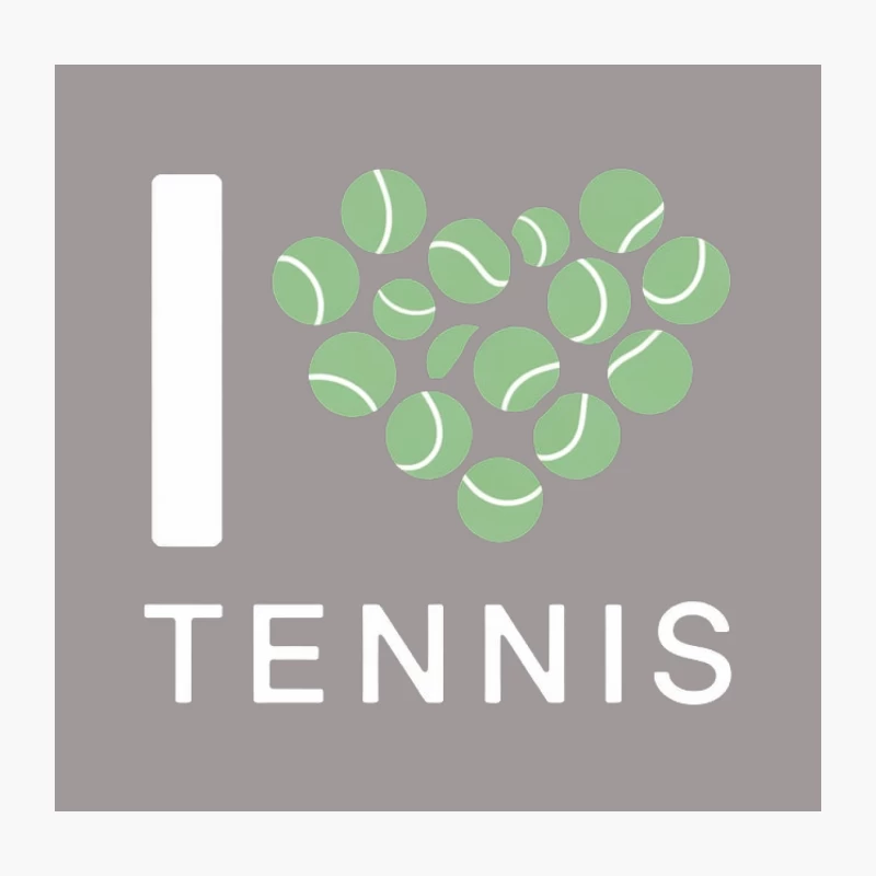 Green Tennis Balls Forming Heart Shape Icon Throw Pillow