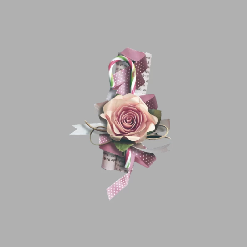 Kunstvolle Verzierung mit Rose und Zuckerstange Herren Tanktops