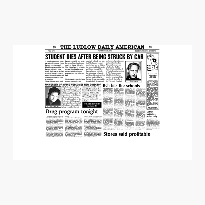 Pet Sematary Newspaper Travel Mug
