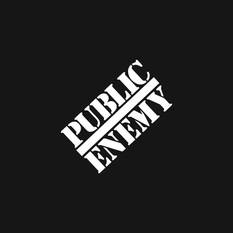 Public Enemy Black Classic Target Desk Mat