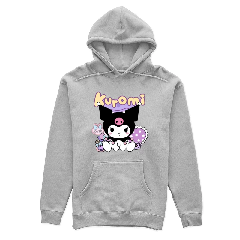 Süßes Kuromi-Design mit Bonbons Damen Pullover Hoodie