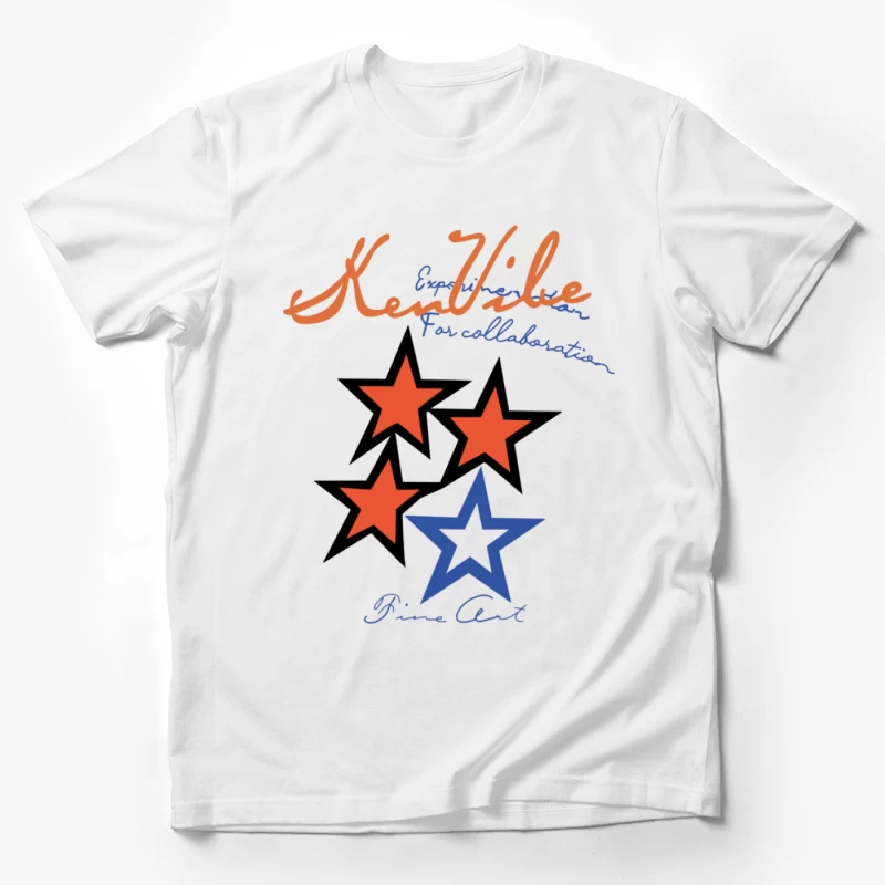 Kreative Zusammenarbeit mit Kunststernen Herren T-Shirt
