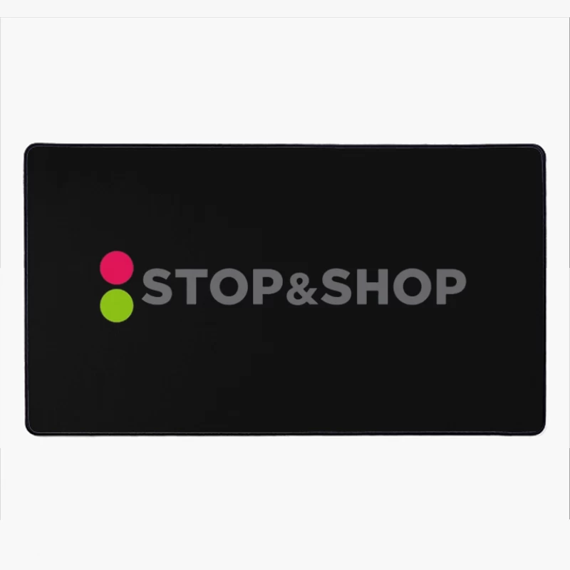 Stop & Shop Retail Brand Logo with Traffic Light Design Desk Mat