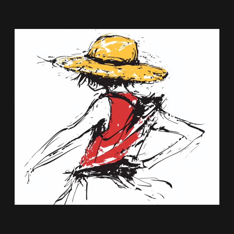 ONE PIECE Luffy's back Mouse Pad