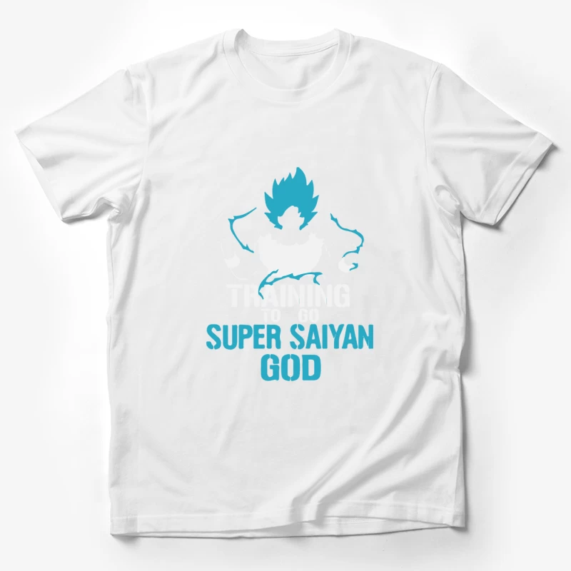 Training to go Super Saiyan GOD DBZ Dragon Ball Z Male T-Shirt