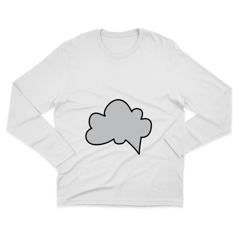 Nuage en forme de bulle Homme Manches Longues T-Shirt