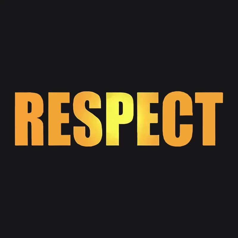 Goldener RESPEKT Textdesign Herren Pullover Hoodie
