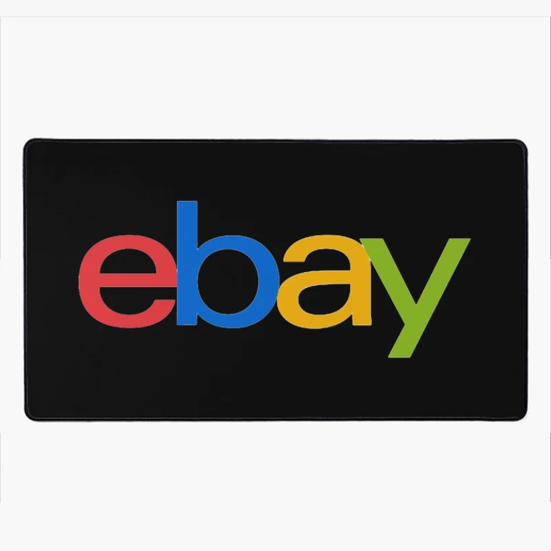 eBay Official Multicolored Logo Desk Mat