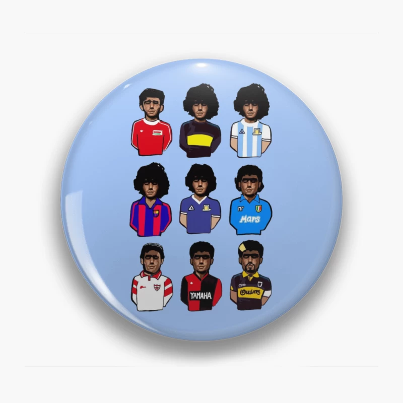 Retro Football Legends - THE MARADONAS Pin