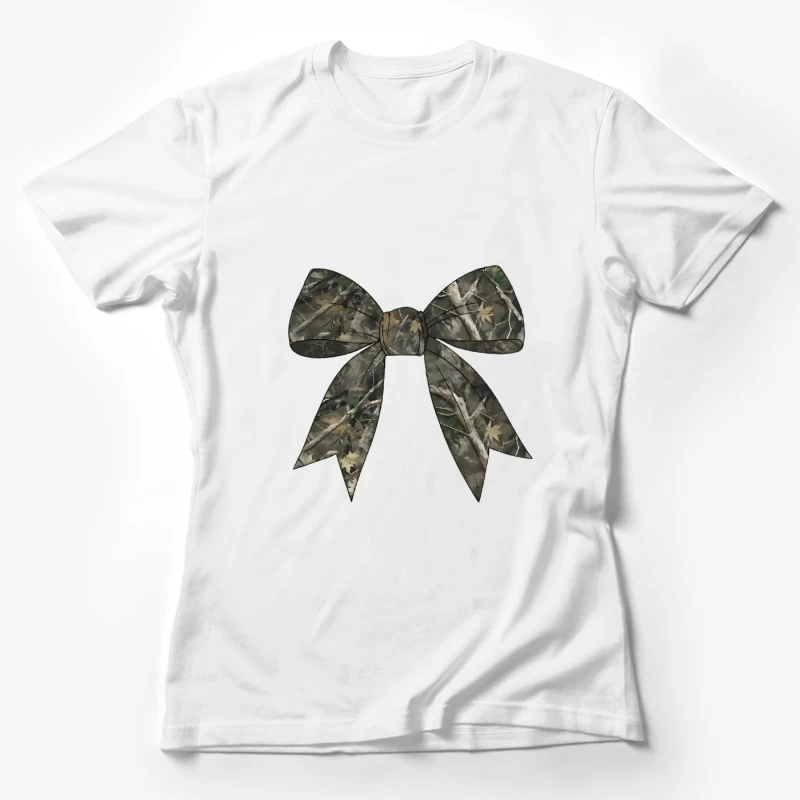 Tarnmuster Schleife Damen T-Shirt