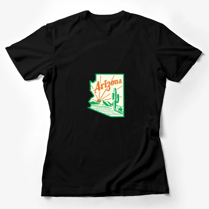 Arizona Wüste mit Sonnenuntergang Damen T-Shirt