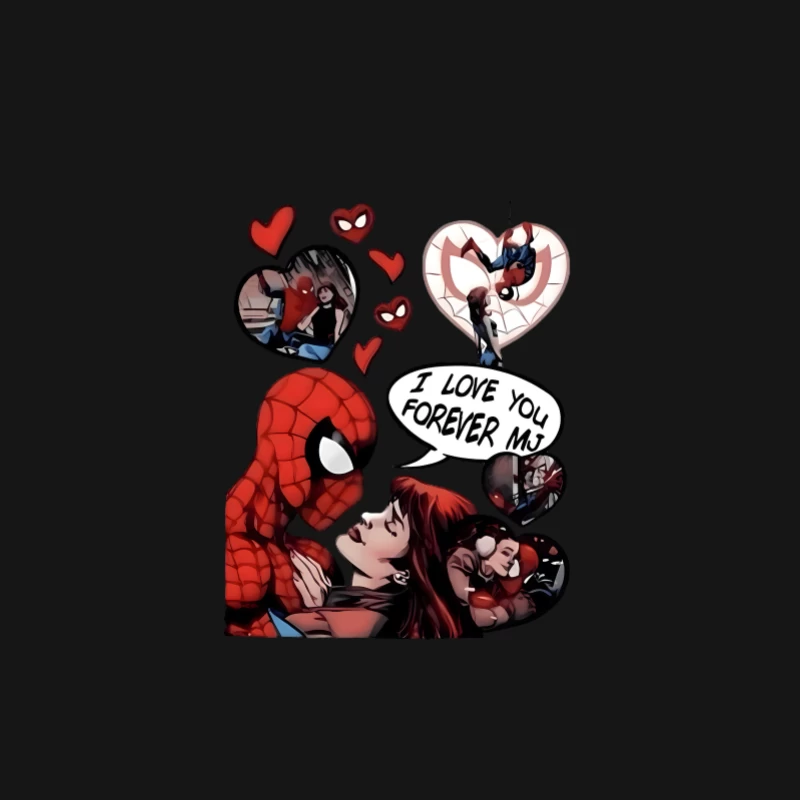 Amour entre Spider-Man et MJ dans les Comics Femme Manches Longues T-Shirt