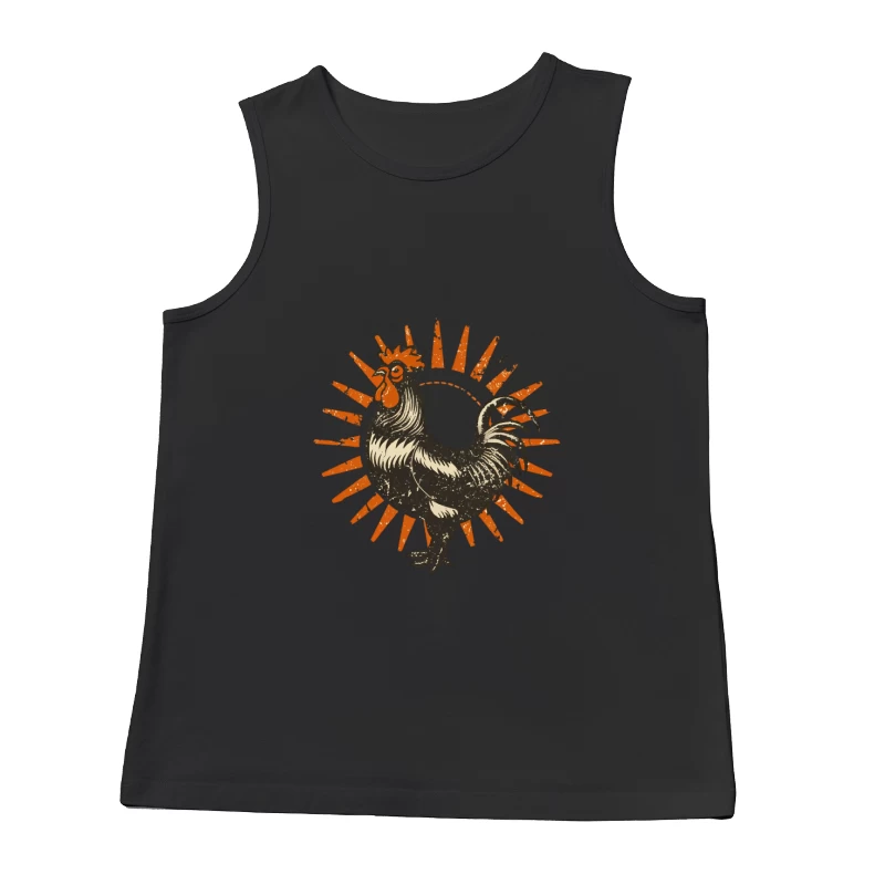 Retro Sun Rooster Male Tank Top