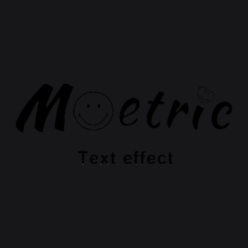 Fröhlicher Schriftzug mit Smiley-Effekt Herren Pullover Hoodie