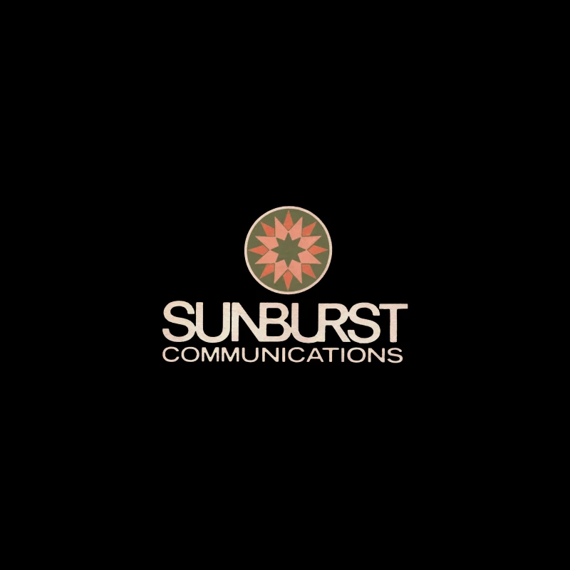 Sunburst Communications Vintage Corporate Logo Design Coffee Mug