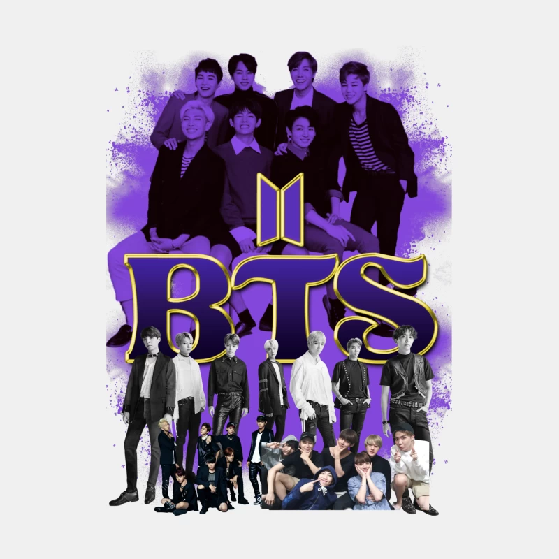 BTS - Iconic K-Pop Boy Band Compilation Male Tank Top