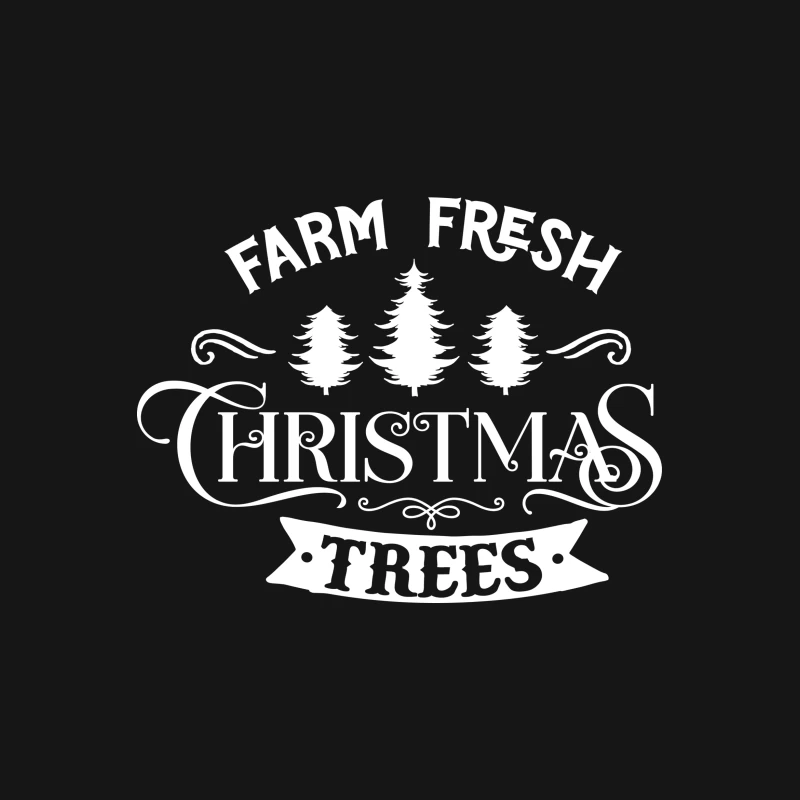 Affiche de vente d'arbres de Noël frais Femme T-Shirt