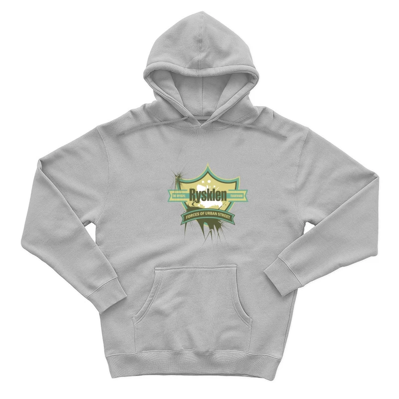 Design urbain Rysklen sur blason moderne Homme Sweat à capuche