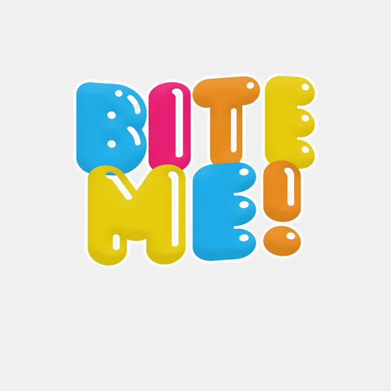 BITE ME - Nihilist Typographic Graphic Design Male Tank Top