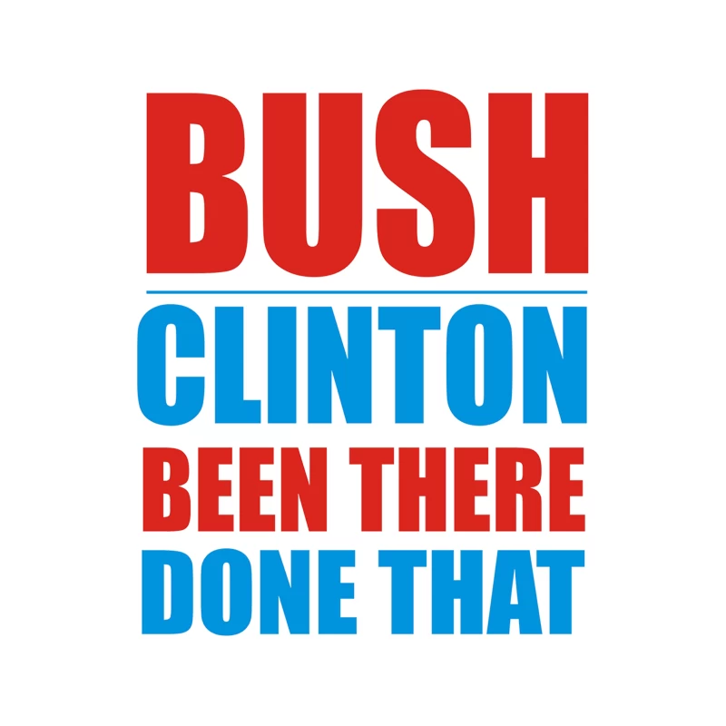 Bush Clinton Large Tapestry