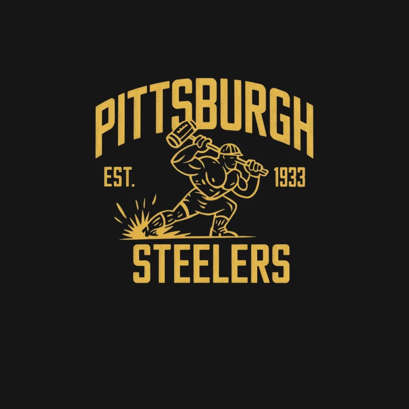 Vintage Pittsburgh Steelers NFL Team Logo Established 1933 Female Long Sleeve T-Shirt