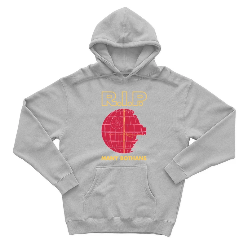 Star Wars Death Star RIP Parody: Many Bothans Remembered Male Pullover Hoodie