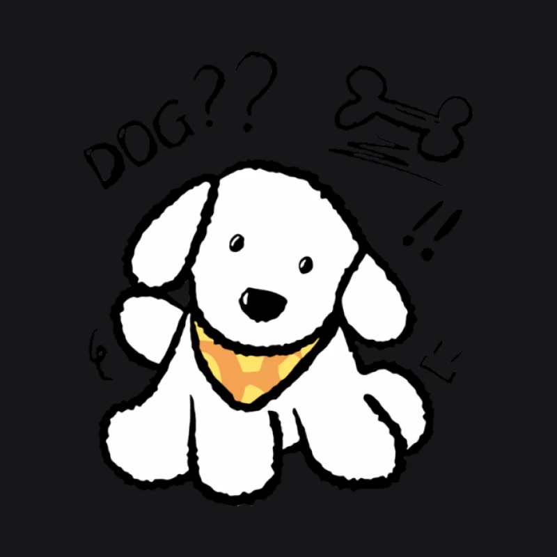 Süßer Cartoon-Hund mit gelbem Halstuch Damen Pullover Hoodie