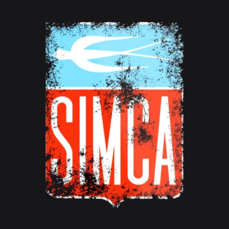 Vintage Simca old bird emblem Male Pullover Hoodie