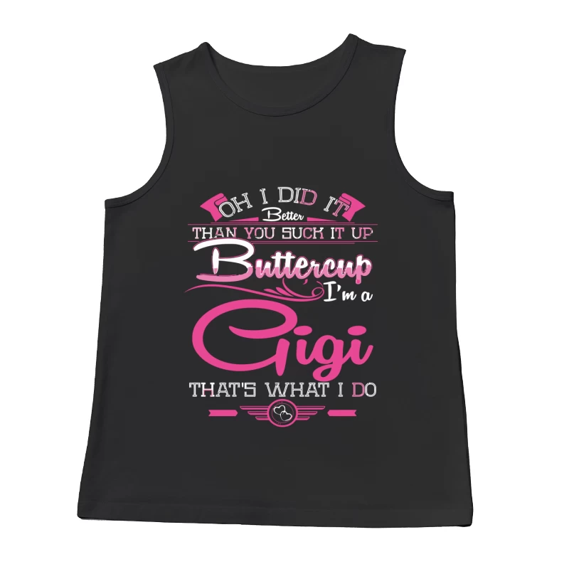 Confiance de Gigi en rose et blanc Homme Débardeur