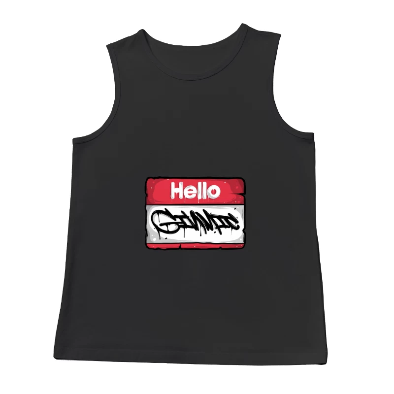 Graffiti Namensschild Kunst Herren Tanktops