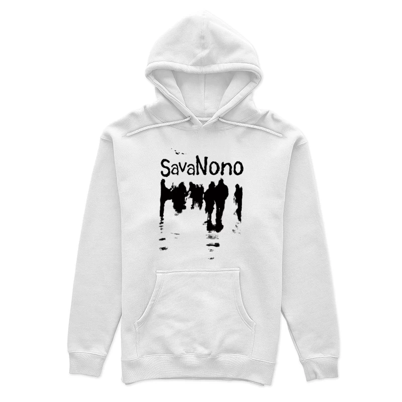 Schwarz-Weiß Menschen Silhouetten Damen Pullover Hoodie