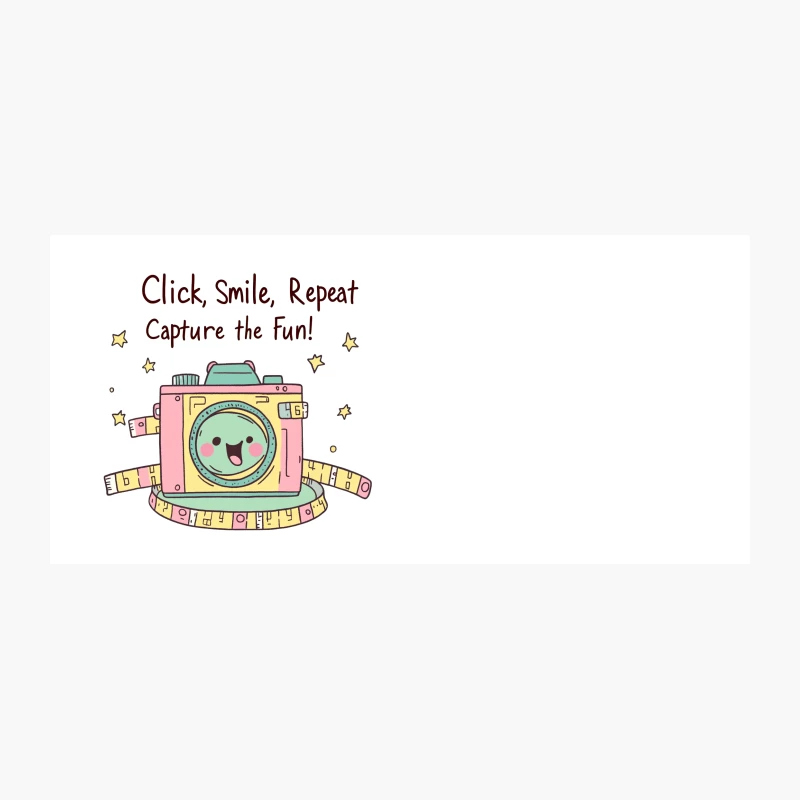 Cute Cartoon Camera: Click, Smile, and Capture the Fun Coffee Mug