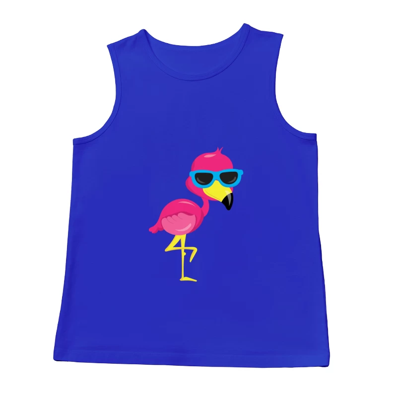 Flamant rose cool avec lunettes de soleil Homme Débardeur