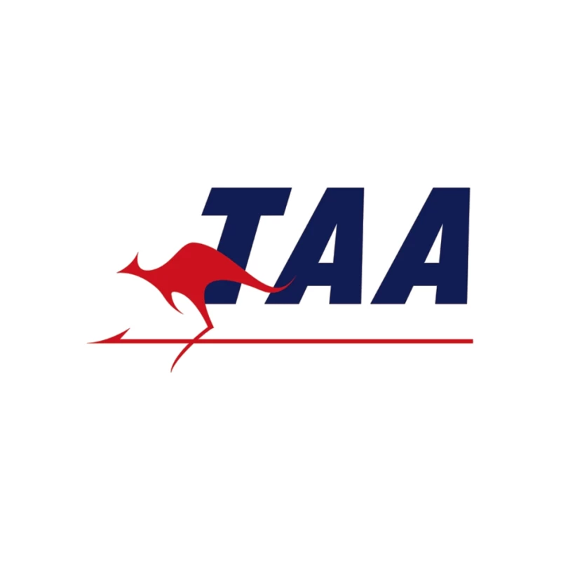 TAA (Trans Australia Airlines) Vintage Logo with Red Kangaroo Pin