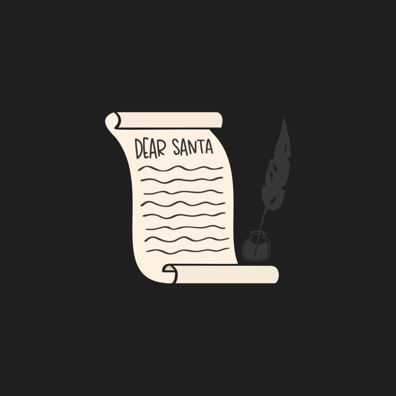 Lettre à Santa avec encre et parchemin Homme Débardeur