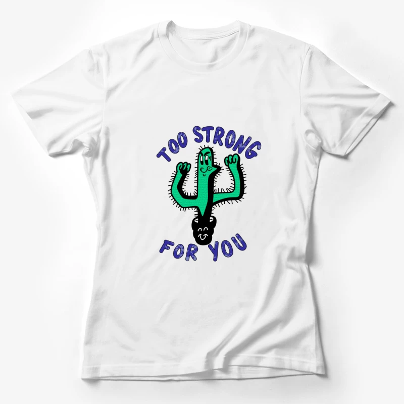 Starker Kaktus mit Lächeln Damen T-Shirt